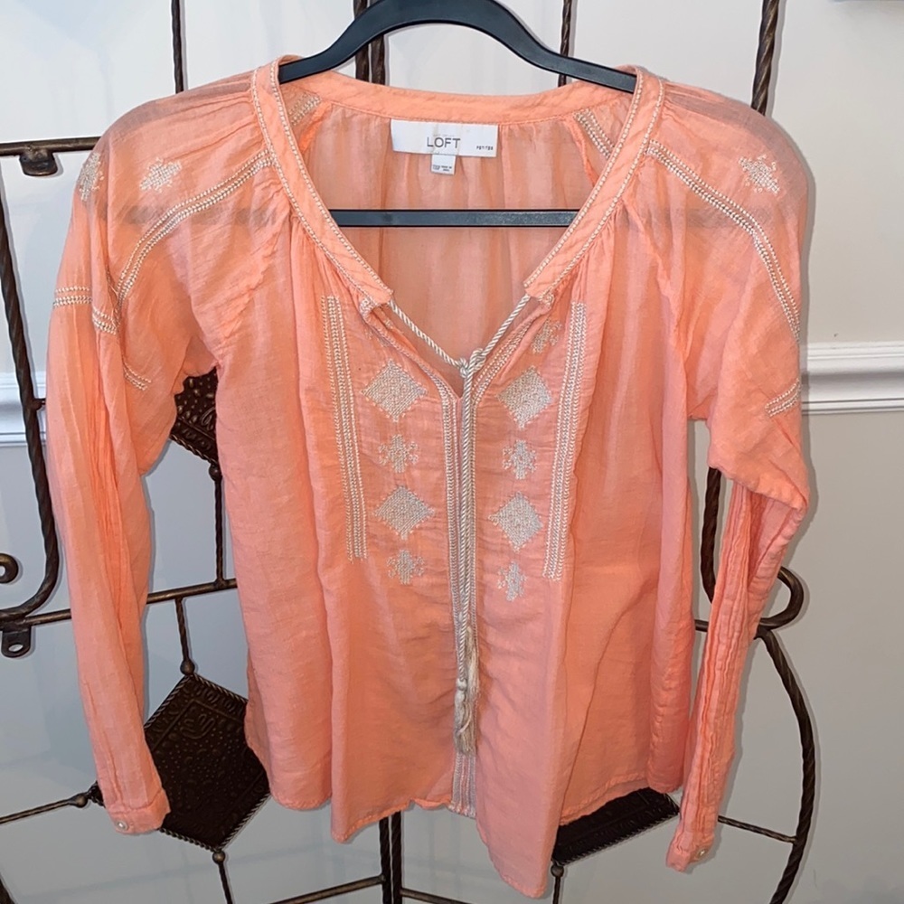 ANN Taylor LOFT women’s Long sleeve blouse